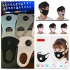 Maschera per valvola respiratoria in seta di ghiaccio Maschere regolabili anti-polvere per adulti Maschere PM2.5 per bambini Maschere protettive per bocca riutilizzabili a muffola 5 colori CCA12051