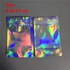 8,5x13 cm Holographic Rainbow Color Mylar Sacs by Space Seal Sacs de sécurité alimentaires refermables