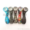 Silicone Pipes Tube Glow In The Dark Pipe Glass Pipe 7 Shape Smoking Pipes Tobacco Pipes Oil Herb With Hidden Bowl