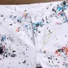 2020 Summer New Men's Stretch Short Jeans Fashion Casual Digital Print Animal Pattern Flower Pants High Quality Elastic Denim Shorts