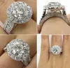 New Fashion Micro-encrusted Women's Ring Cross Border Amazon Platinum Plated Popular Ring WY682