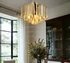 Moderne De Luxe K9 Lustre En Cristal Luminaire Moderne Or Lustres LED Lumières Salon Chambre Foyer Pendentif Lampes MYY