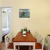 액자 삽화 바다 누드 아름다운 인어와 비둘기 유화 캔버스 벽 예술 그림에 인쇄 홈 장식