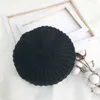 New Handmade Women Berets Female Straw Hats For winter Autumn Girl Flat Cap Knit Black Beret Gifts For Woman Wholesale