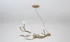 Nordic LED Chandelier Lighting Vintage Design Light Glass Resin Branch Pendant Lamp Ceiling Lamparas Lustre Art Kitchen Fixtures MYY