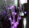 Poder USB LED flor de neve takraw lanternas arranjo de flores árvores galhos luzes luzes de iluminação 50cm