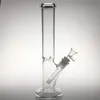 12 Zoll Glaswasser Bongs Gerade klare dicke Pyrex Shisha Lokah Becher Recycler Percolator Bong Bowl Daunenstamm -Stiel Rigs zum Rauchen