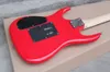 Factory Custom rode elektrische gitaar met surfpatroon, Floyd Rose Bridge, chromen hardware, 24 frets, kan worden aangepast