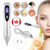 LCD-skärm Plasmapenna tatuering Mullvadsborttagningspenna Mörka fläckborttagningsmedel för ansikte kroppshudtaggar Freckle remover Point Pen Beauty Care Free Ship