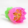 Lotus Flower Candle Singlelayer Musique Bougie Lotus Bougies Bandle Bandle Party Cake Music Sparkle Cake Candles1024671