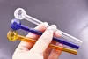 13 cm Big Pyrex Glass Oil Burner Pipe Clear Blue Green 5 pulgadas Cheap Glass Oil tube nail Pipe Water Hand Pipes Accesorios para fumar