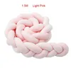 1.5M bébé lit pare-chocs noeud oreiller coussin pour garçons filles quatre tresse lit bébé pare-chocs berceau protecteur cuna para chambre décor