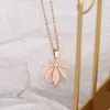 Dotifi 316l Rostfritt stål halsband för kvinnor Man Choker Pendant Rose Gold Necklaces Engagement Smycken