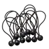 10st Tough Tent Fix Cords Black Ball Bungee Loop Strap Elastic Parpaulin Canopy Holder Wire9494893
