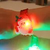 Orologi creativi di cartoni animati luminosi di Natale lampeggianti braccialetti luminosi regali per bambini giocattoli vendita all'ingrosso