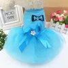 30pcs Pet Dogs Clothes Bow Dress Soft Lace Colorful Luxury Exquisite Dog Apparel Wedding Clothing Spring And Summer Style High Quality