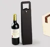 Luxe Portable en cuir PU unique bouteille de vin rouge sac fourre-tout étui d'emballage cadeau boîtes de rangement avec poignée 15 pièces