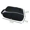 Outdoor Golf Shoe Bag Zipper Shoe Carrier Tote Bag With Side Pockets For Golf Balls Tees And Other Accessories