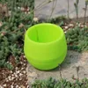DHLカラフルな植物鍋プラスチックラウンド成形植物鍋ホームオフィスデスクトップの庭デコガーデンポットガーデニングツール
