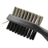 Golf Club Brush Golf Groove Cleaning Brush 2 Sided Golf Putter Wedge Ball Groove Cleaner Kit Cleaning Tool GOF Accessories1915304