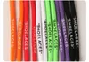 Shoelaces tryckta Shoelace Fashion Off Lacets Slips 17 Färg Färgrik Nylon Lace Flat Skor Letter Font 6mm Svart Vit Signerad Lacet Shoeace 120 140cm Sko dekoration