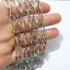 Easter gifts Lot brand new in bulk 5meter silver stainless steel 6mm Long Oval chain jewelry findings marking DIY