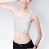 مثليه Les Bustiers Bra Vest Tank Top ضمادة صدر صدر صدر تنفس سحاب مثير الملابس الصيفية الصيفية