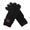 Fashion-Touch Screen Glove Kapacitiva Handskar Kvinnor Vinter Varm Wull Handskar Antiskid Stickade Telefonfångare Glove Julklappar YC8310