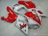 ZXMotor 7Gifts Fairing Kit för Yamaha R1 1998 1999 Röda vita Fairings YZF R1 98 99 VC25