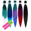 Pre Stretched Braiding Hair fashion new Easy Braid Hair high quality Synthetic Crochet Braiding Hair Extensions Ombre