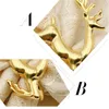 Wedding hotel gold Christmas deer napkin ring elk napkin ring napkin clasp mouth cloth loop towel clasp