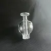 Bubbler Heady Accessori per fumatori 3 colori 6,5 cm Tappi in vetro carb per chiodi Banger Dab Rig per tubi dell'acqua DCC016