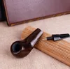 Nouveau type de tuyau de paume de jambe de poulet tuyau de filtration droit en bois de santal noir petit tuyau en bois à l'ancienne