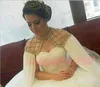 Splendidi abiti da sposa africani innamorati con perline Cape Dubai Tulle Abiti da ballo da sposa arabi Plus Size Vestido de novia Abito da sposa