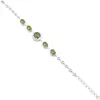 Luckyshine Smycken Naturliga Glänsande Olive Peridot Gems För Kvinnor 925 Silver Chain Bracelets Holiday Gift 8Inch Gratis