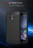 Joflo Phone Cover Case dla Moto E4 Plus Szczotkowane Skid Włókno TPU Włókna