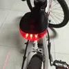 Feux de sécurité arrière à LED pour vélo, y compris un voyant d'avertissement de batterie 2AAA, 5 LED, 2 lasers de nuit, lampe arrière pour vélo de montagne, éclairage extérieur 1413673