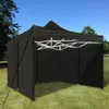 9.8x6.2ft Canopy Side Wall Oxford Pano Impermeável Gazebo Tenda Shelter Tarp Zipper Sidewall Outdoor Substituição Tenda para Party1