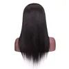 African American Yaki Rechte 360 ​​Kant Front Pruik 130% Remy Braziliaanse menselijke haren Licht Kinky Pruiken Pre Geplukt voor zwarte vrouwen