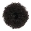 High Afro Puff Ponytail Drawstring Short African American Synthetic Kinky Curly Hair Extension for Black Women