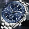 2019 Orologio da uomo BENYAR Top Steel Full Business Orologio al quarzo Orologi sportivi impermeabili casual Orologio Relogio Masculino