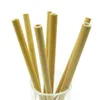 Cannucce di bambù gialle verdi ecologiche riutilizzabili con cannucce Spazzola per la pulizia Cannucce per uso domestico Cannucce Accessori per barre