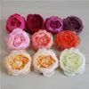 Nyaste 10 cm konstgjorda blommor för bröllopsdekorationer Silk Peony Flower Heads Party Decoration Flower Wall Wedding Backdrop White Peony