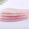 Rose Quartz Gua Sha Board Pink Jade Stone Body Facial Eye Scraping Plate Acupuncture Relaxation Health Care LX8155