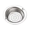 Cozinha banheiro pia filtro líquido tanque de água vazamento portátil de aço inoxidável de aço inoxidável dreno vegetal lavar filtro ferramentas