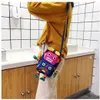 Kleine handtassen Kinderen Portemonnees nieuwste Koreaanse robottelefoonzakken Mini Princess Portes Porties Mode Girls canvas bedrukte tassen Verjaardagscadeaus