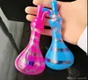 Color Striped Vase Kettle , Wholesale glass bongs, glass hookah, smoke pipe accessories