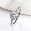 New Classic Eternity Anel Luxo Designer 925 da Sterling Silver CZ diamante para Pandora Mulheres elegantes do presente de aniversário caixa do anel Com Original