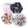 134Colors Lady Girl Hair Scrunchy Vintage Leopard Plaid Scrunchies Dot Floral Hairband Elastic Hair Bands Women Ponytail Holder G6122221