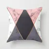 Roze geometrische abstracte decoratieve kussens geval marmeren patroon bloem ontwerper wit en zwart grijs goedkoop kussenhoes 45 * 45 cm